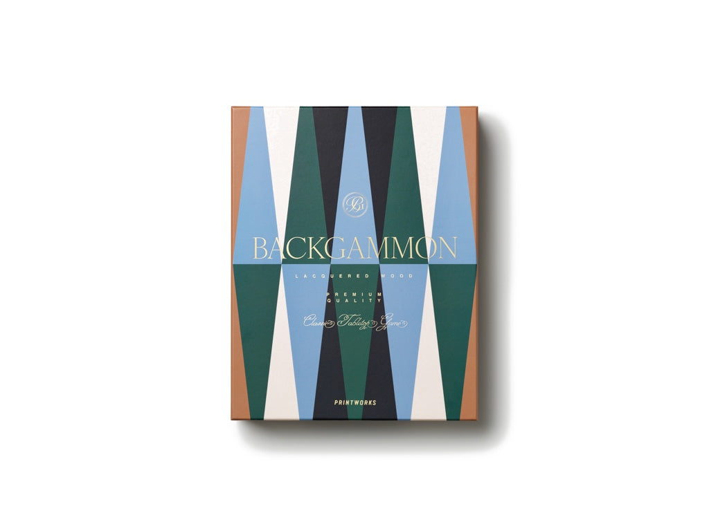 Printworks Spiel - Backgammon lackiert